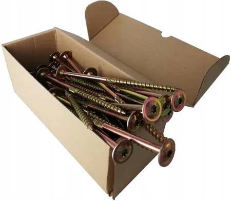 6x180 wkręty ciesielskie talerzowe op. 100 szt