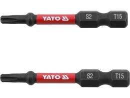 Bity udarowe 1/4'' x 50mm Torx T15 Yato 2 szt