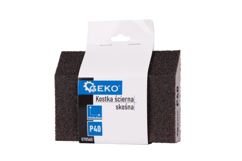 Kostka ścierna skośna Geko 125x90x25 P40