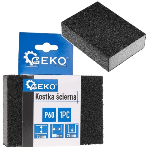 Kostka ścierna Geko 70x100x25 P60