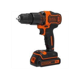 akumulatorowa wiertarko-wkrętarka udarowa Black+Decker [BDCHD18KB-QW] 18V Li-Ion, 2x1,5Ah