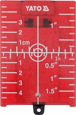 PŁYTKA TARCZA CELOWNICZA DO LASERA CZERWONEGO YATO
