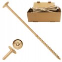 WKRĘTY CIESIELSKIE DO DREWNA 8x160 TALERZOWE TORX 50szt WCT-08160 AZMET