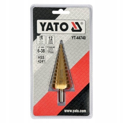 Wiertło stopniowe 6-38MM Yato P1O