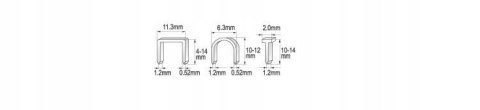 Zszywacz tapicerski Yato 4-14mm