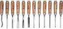 DŁUTA RZEŹBIARSKIE DO DREWNA SNYCERSKIE STOLARSKIE ZESTAW 12 szt.