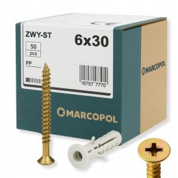 Kołki do betonu Marcopol 6 x 30 mm 50 szt.