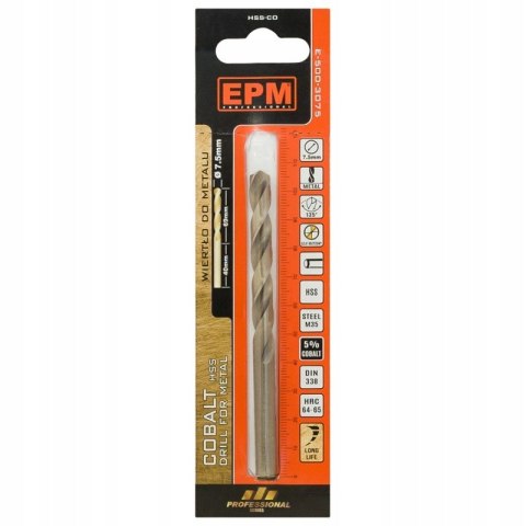 Wiertło hss-cobalt 9.0 MM