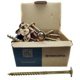 10x180 Wkręty ciesielskie talerzowe op.25szt