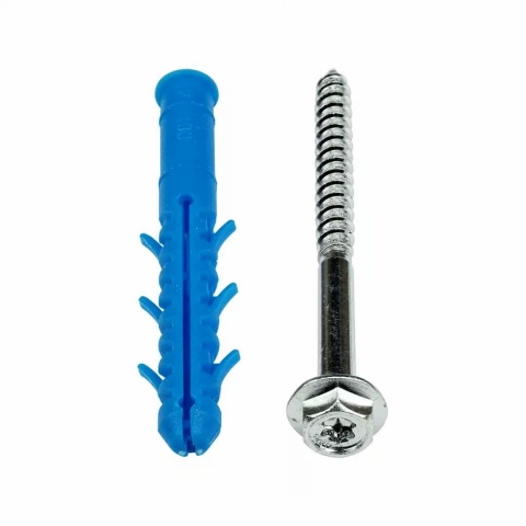 10x220 kołek ramowy+m śruba hex/torx op.25 szt